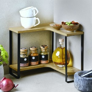 Ъглов кухненски рафт, MDF, 30 x 30 x 28 см - Kesper