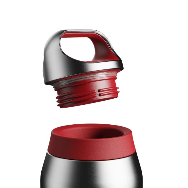 ROAM бутилка за вода, неръждаема стомана, 835 ml, Red Fire - Ion8