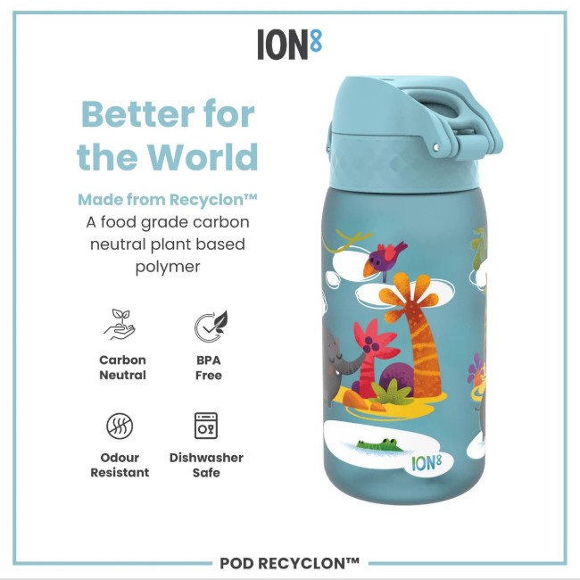Детска бутилка за вода, recyclon, 350 мл, Safari - Ion8