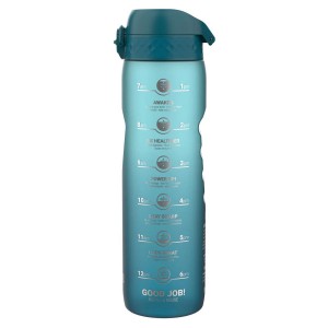Бутилка за вода Times To Drink, рециклирана, 1 л, Teal&Blue - Ion8