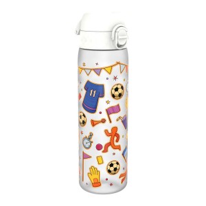 Детска бутилка за вода SLIM, recyclon, 500 мл, Football - Ion8