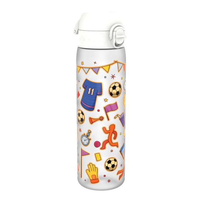 Детска бутилка за вода SLIM, recyclon, 500 мл, Football - Ion8