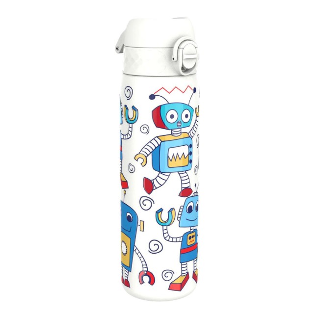 SLIM детска бутилка за вода, неръждаема стомана, 600 ml, Robots - Ion8