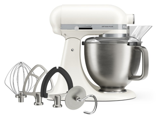 Стоящ миксер с купа 4.7 L, Artisan Plus, модел 50, Porcelain White - KitchenAid