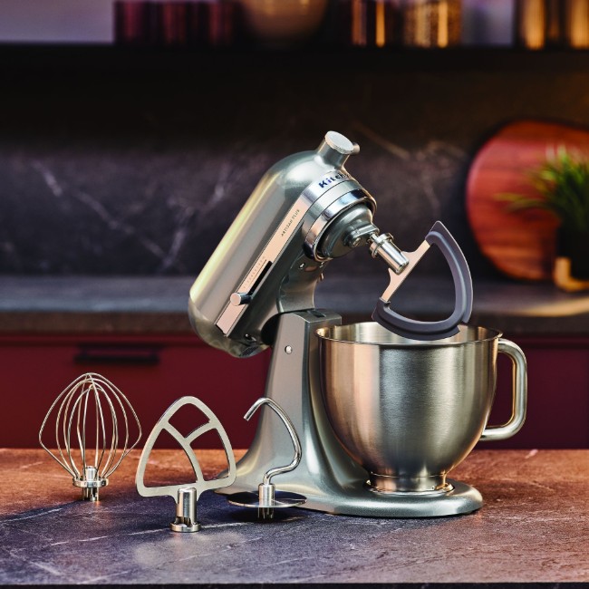 Стационарен миксер с купа 4.7 L, Artisan Plus, модел 50, Medallion Silver - KitchenAid