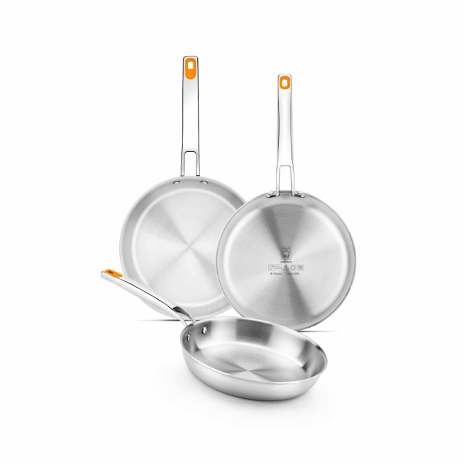 Тиган, неръждаема стомана, 24 см, "Efficient Inox" - BRA