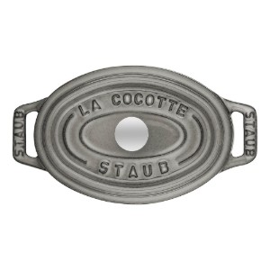 Mini-Cocotte овална тенджера за готвене от чугун 11 см/0,25 л, <<Графитно сиво>> - Staub