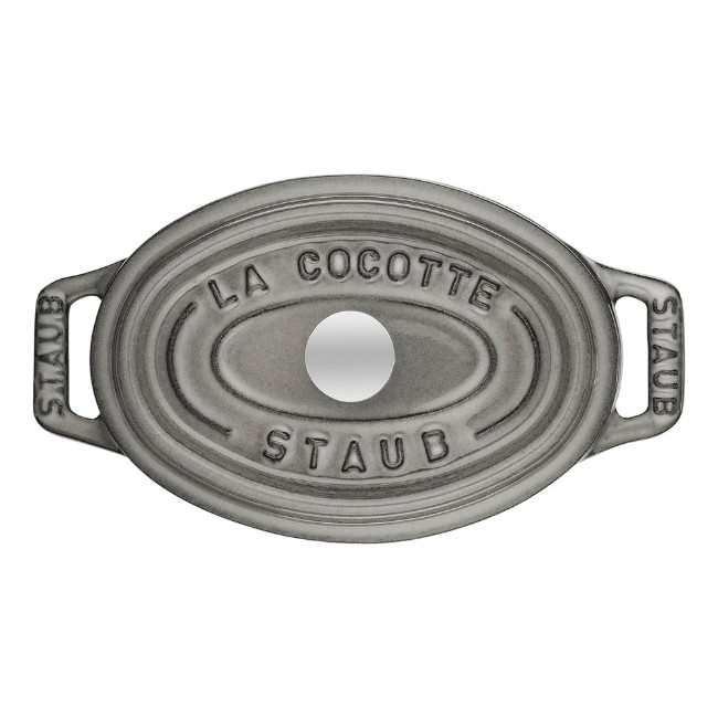 Mini-Cocotte овална тенджера за готвене от чугун 11 см/0,25 л, <<Графитно сиво>> - Staub