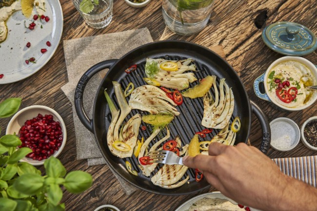Грил тиган, 26 см, чугун, Black - Staub