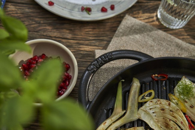 Грил тиган, 26 см, чугун, Black - Staub