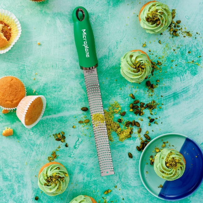 Класическо ренде, хирургическа неръждаема стомана, 32,5 см, Fresh Basil Green - Microplane