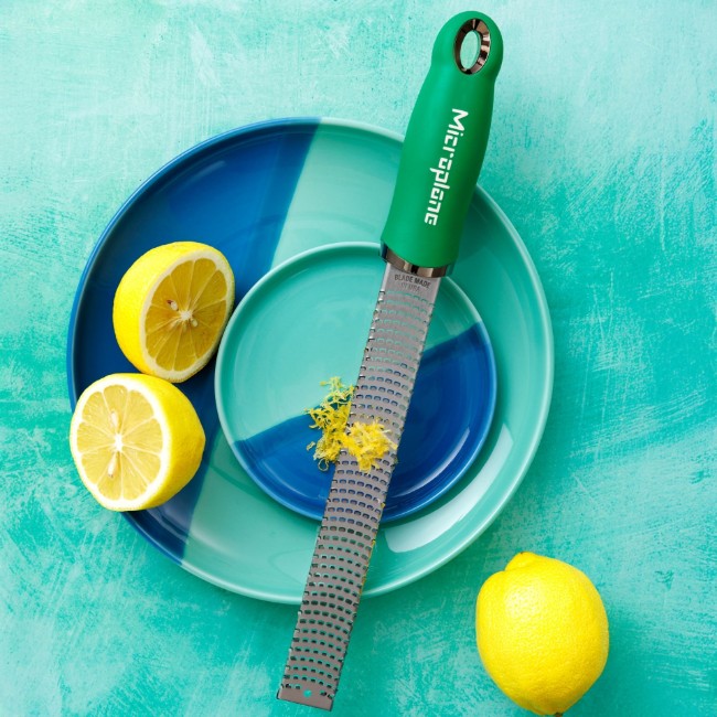 Класическо ренде, хирургическа неръждаема стомана, 32,5 см, Fresh Basil Green - Microplane