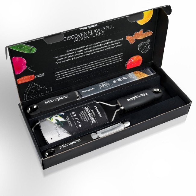 Комплект от 3 прибора „Gourmet“, неръждаема стомана - Microplane