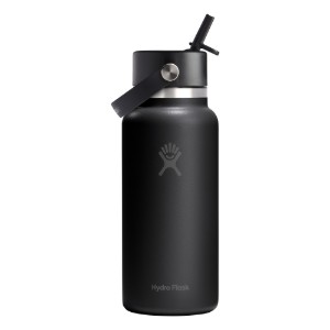 Термоизолационна бутилка, неръждаема стомана, 950 мл, "Wide Straw", Tonal Black - Hydro Flask