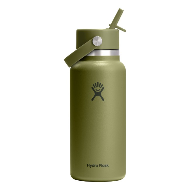 Термоизолационна бутилка, неръждаема стомана, 950 мл, "Wide Straw", Palmer Green - Hydro Flask