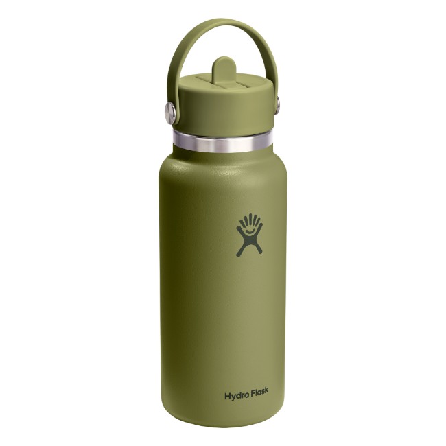 Термоизолационна бутилка, неръждаема стомана, 950 мл, "Wide Straw", Palmer Green - Hydro Flask