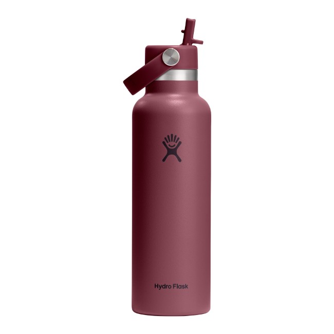 Термоизолационна бутилка, неръждаема стомана, 620 мл, "Standard Straw", Burgundy - Hydro Flask