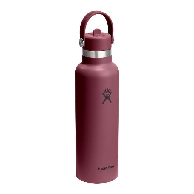 Термоизолационна бутилка, неръждаема стомана, 620 мл, "Standard Straw", Burgundy - Hydro Flask