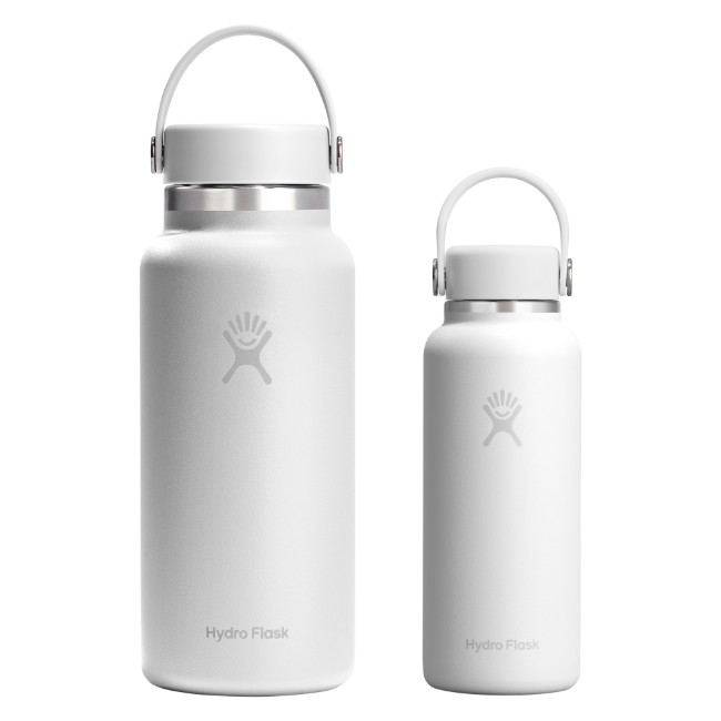 Термоизолационна бутилка, неръждаема стомана, 400 мл, "Micro Hydro", Tonal White - Hydro Flask