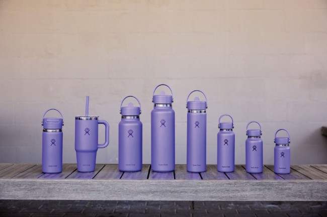 Термоизолационна бутилка, неръждаема стомана, 400 мл, "Micro Hydro", Utopia Purple - Hydro Flask