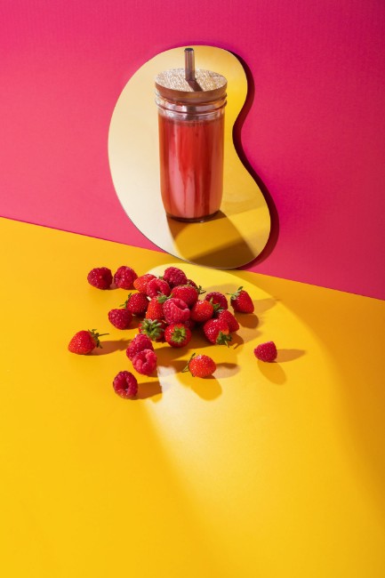 Чаша за bubble tea, с капак и сламка, направена от стъкло, 650 ml – La Cafetière