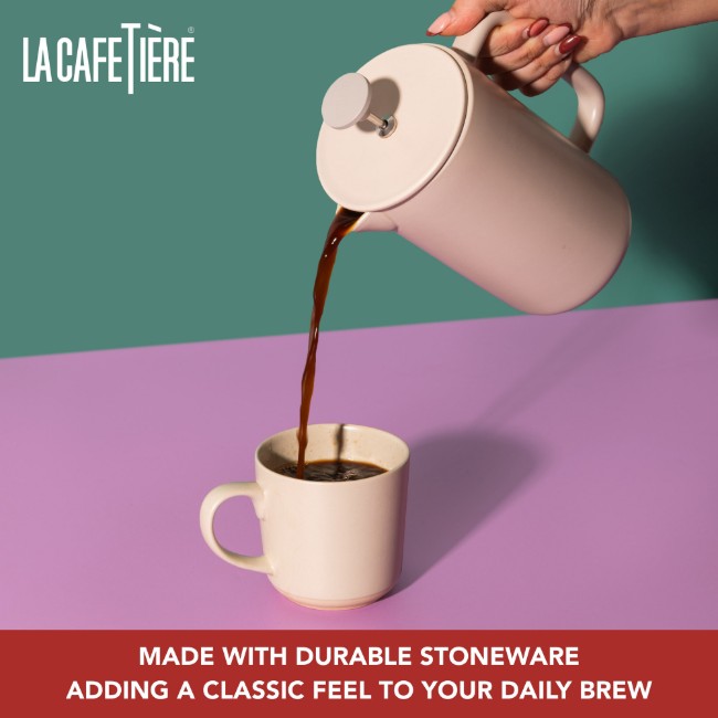 Кафетиер за френска преса, керамичен, 1 л, "Arezzo", Latte – La Cafetière