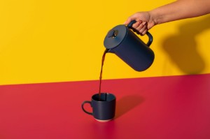 Френска преса Cafetière, керамика, 1 л, "Арецо", тъмносиня – La Cafetière