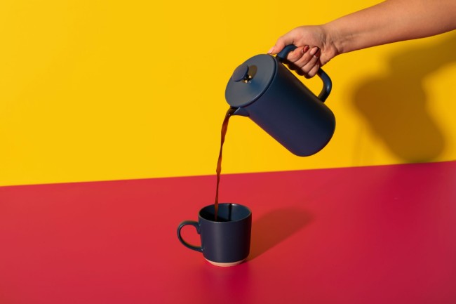 Френска преса Cafetière, керамика, 1 л, "Арецо", тъмносиня – La Cafetière