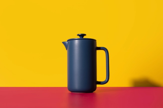 Френска преса Cafetière, керамика, 1 л, "Арецо", тъмносиня – La Cafetière