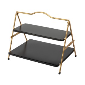Двуетажна метална поставка за сервиране, 39,5 x 26 x 34,5 см - Artesa