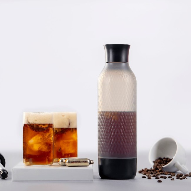 Twist'n Sparkle Virtuoso бутилка за газиране, 950 ml, Onyx - iSi