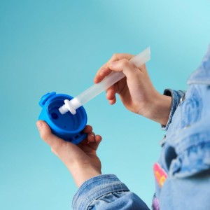 Сламка за многократна употреба, recyclon™, размер S, прозрачна - Ion8