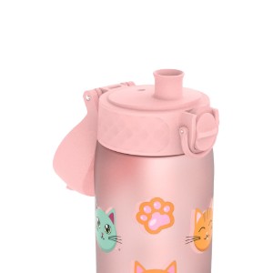 Детска бутилка за вода "SLIM", recyclon, 500 мл, Cats - Ion8