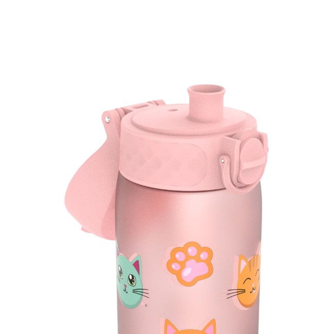 Детска бутилка за вода "SLIM", recyclon, 500 мл, Cats - Ion8