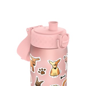 Детска бутилка за вода "SLIM", recyclon, 500 мл, Dogs - Ion8