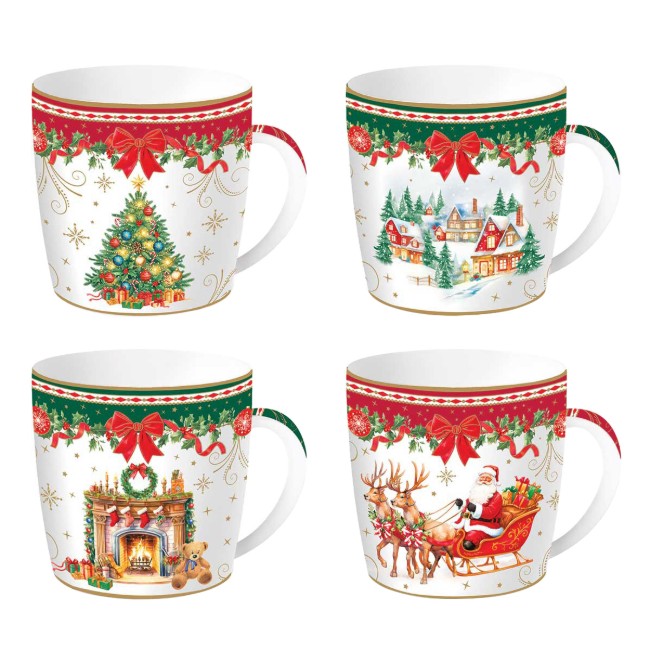 Порцеланова чаша, 350 мл, "Christmas Heritage" - Easy Life