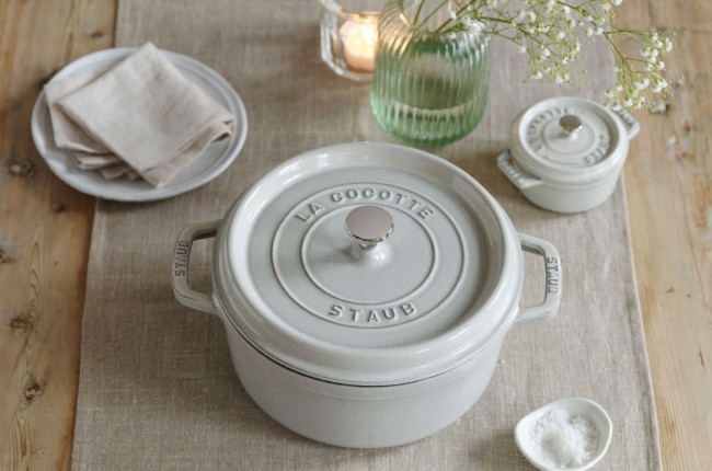 Тенджера Cocotte, чугун, 20 см/2,2 л, White Truffle - Staub