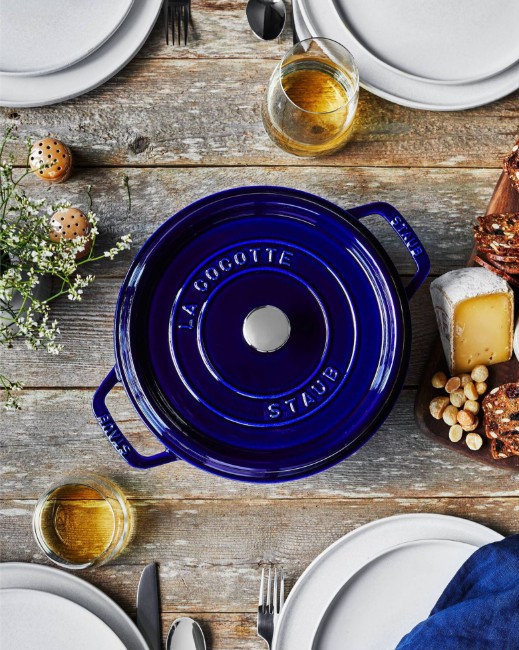 Тенджера Cocotte, чугун, 22 см/2,6 л, Dark Blue - Staub