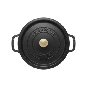 Тенджера за готвене, чугун, 22 см/2.6л, Black - Staub