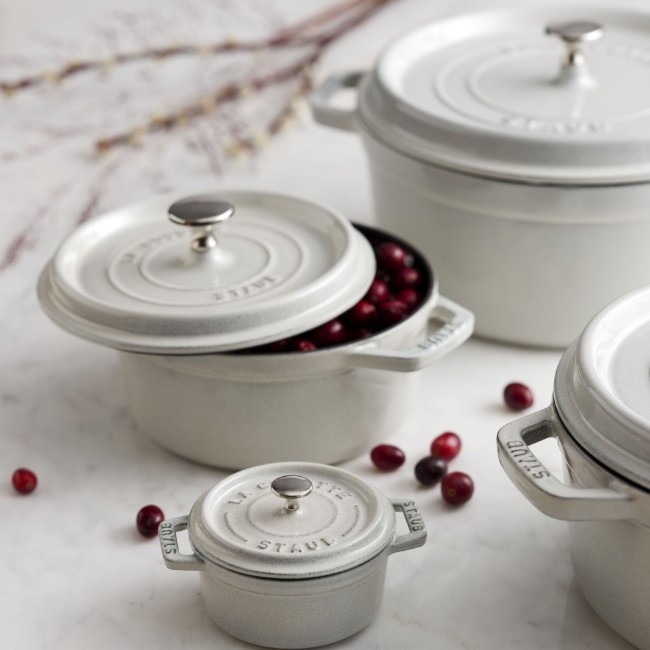 Чугунена тенджера Cocotte, 24 см/3,8 л, White Truffle - Staub