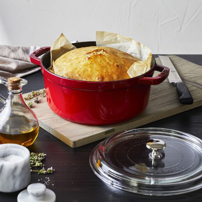 Тенджера за готвене на Cocotte, изработена от чугун 24 см/3,8 л, Cherry - Staub