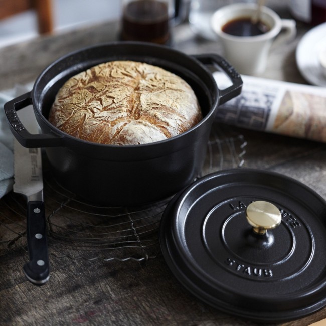 Чугунен съд за готвене Cocotte, 24 см/3,8л, Black - Staub 