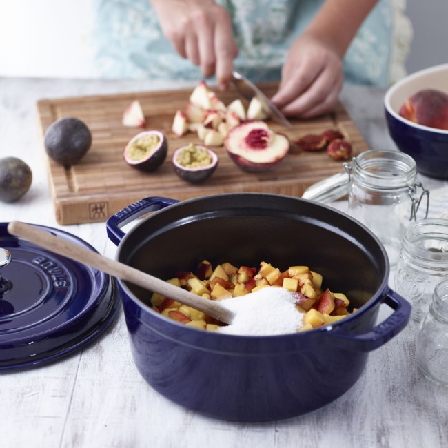 Тенджера Cocotte, чугунена, 24 см/3,8 л, Dark Blue - Staub