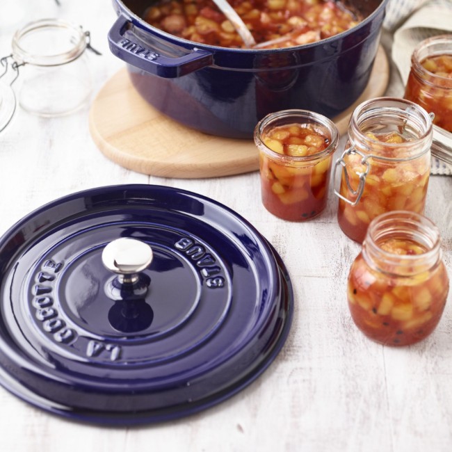 Тенджера Cocotte, чугунена, 24 см/3,8 л, Dark Blue - Staub