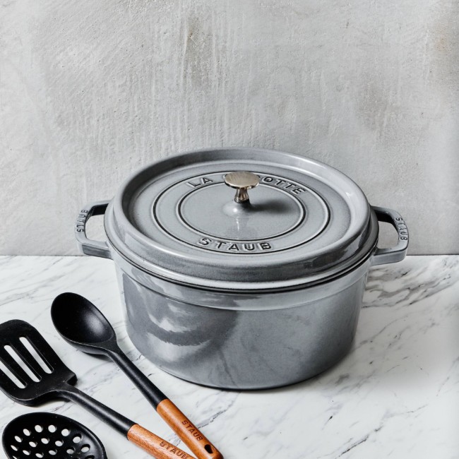 Чугунена тенджера Cocotte, 24 см/3,8 л, Graphite Grey - Staub