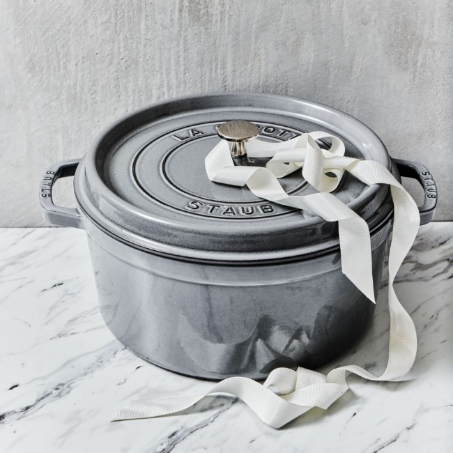Чугунена тенджера Cocotte, 24 см/3,8 л, Graphite Grey - Staub