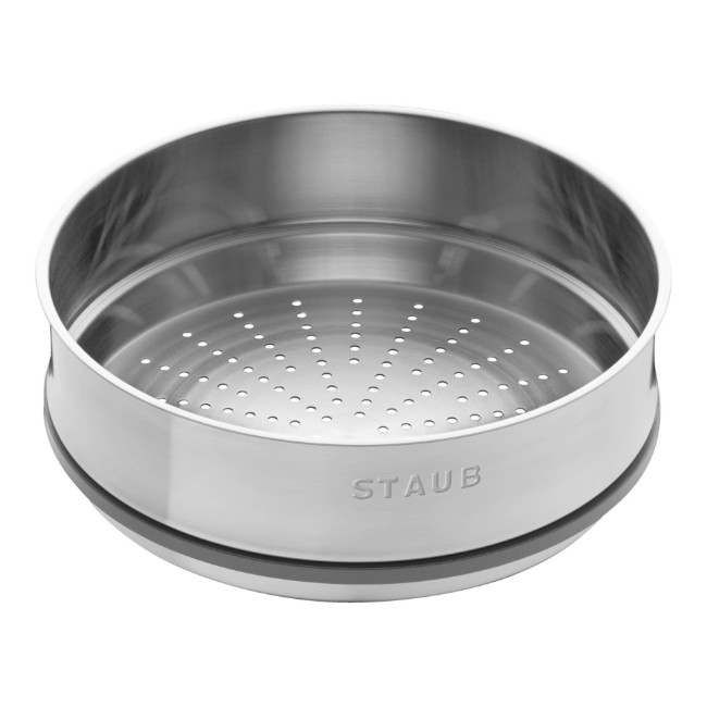 Чугунена тенджера за готвене Cocotte, с аксесоар за готвене на пара, 26cm/5.2L, Black  - Staub