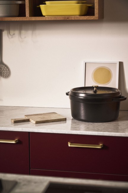 Тенджера Cocotte, чугунена, 26 см/5,2 л, Black - Staub