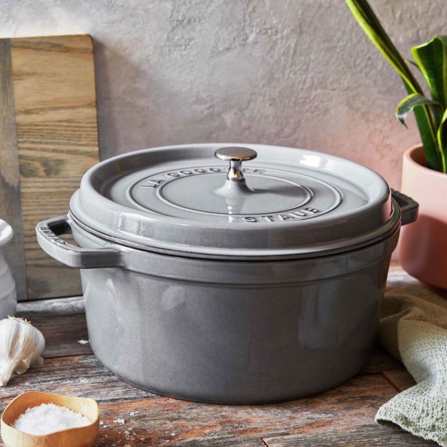 Тенджера Cocotte, чугун, 34 см/12,6 л, Graphite Grey - Staub