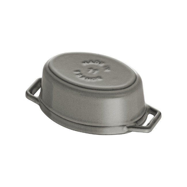 Mini-Cocotte овална тенджера за готвене от чугун 11 см/0,25 л, <<Графитно сиво>> - Staub